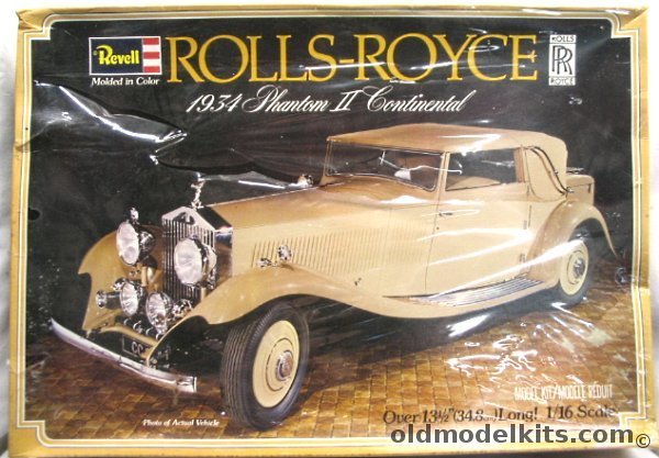 Revell 1/16 1934 Rolls Royce Phantom II Continental with coachwork by J. Gurney Nutting, H1294 plastic model kit